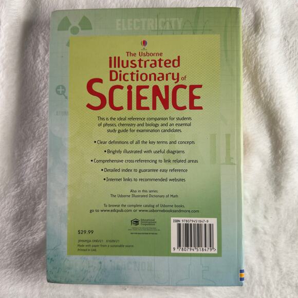 Usborne Illustrated Dictionary of Science Physics Chemistry Biology Reference - Picture 2 of 5